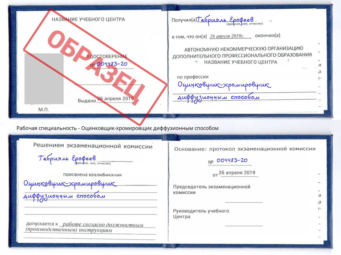 Оцинковщик-хромировщик диффузионным способом Мценск